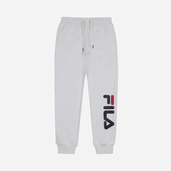 Calca Jogger Fila Mulher Branco - Fila Heritage Basic Loja Online Portugal,MZIO-95231